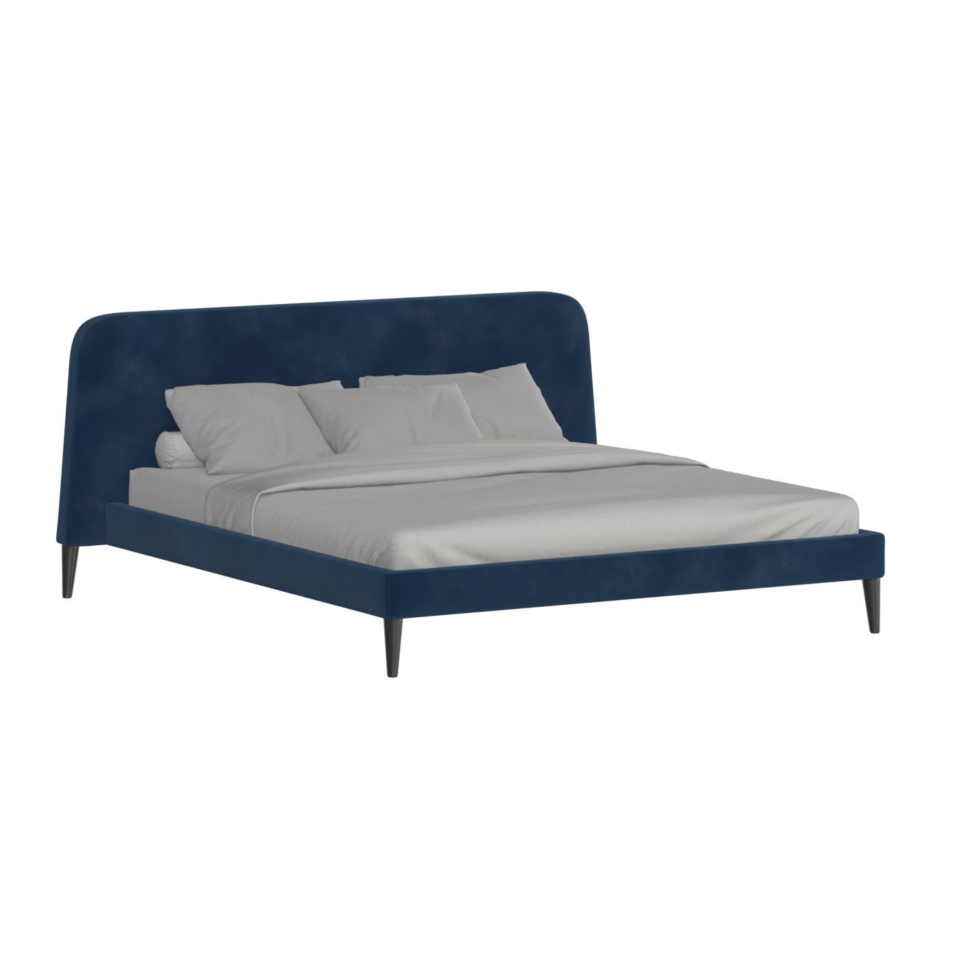 Lit double Selma avec capitonnage vertical profond