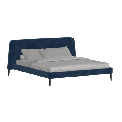 Lit double Selma avec capitonnage vertical profond