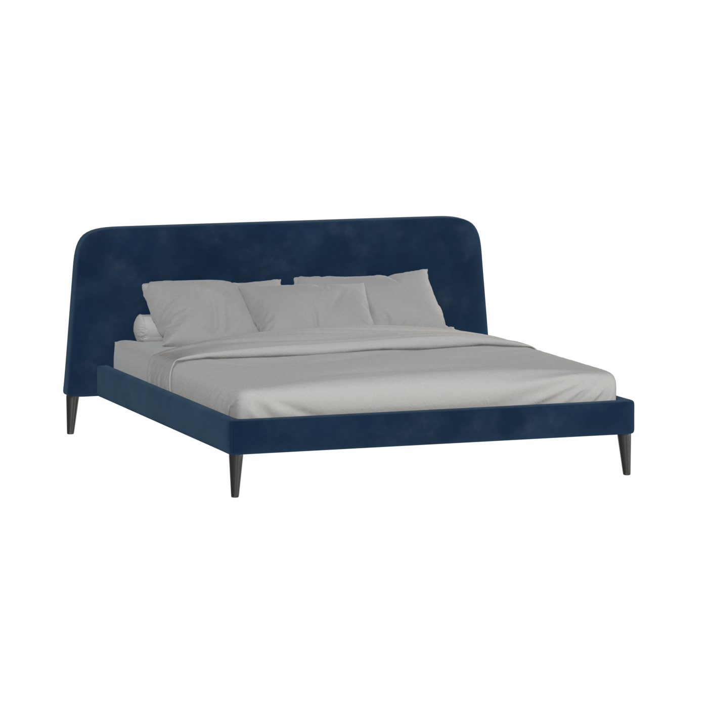 Lit double Selma avec capitonnage vertical profond