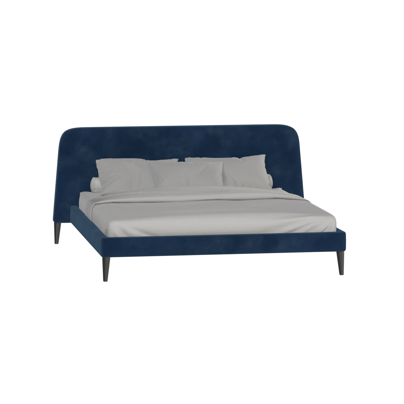 Lit double Selma avec capitonnage vertical profond