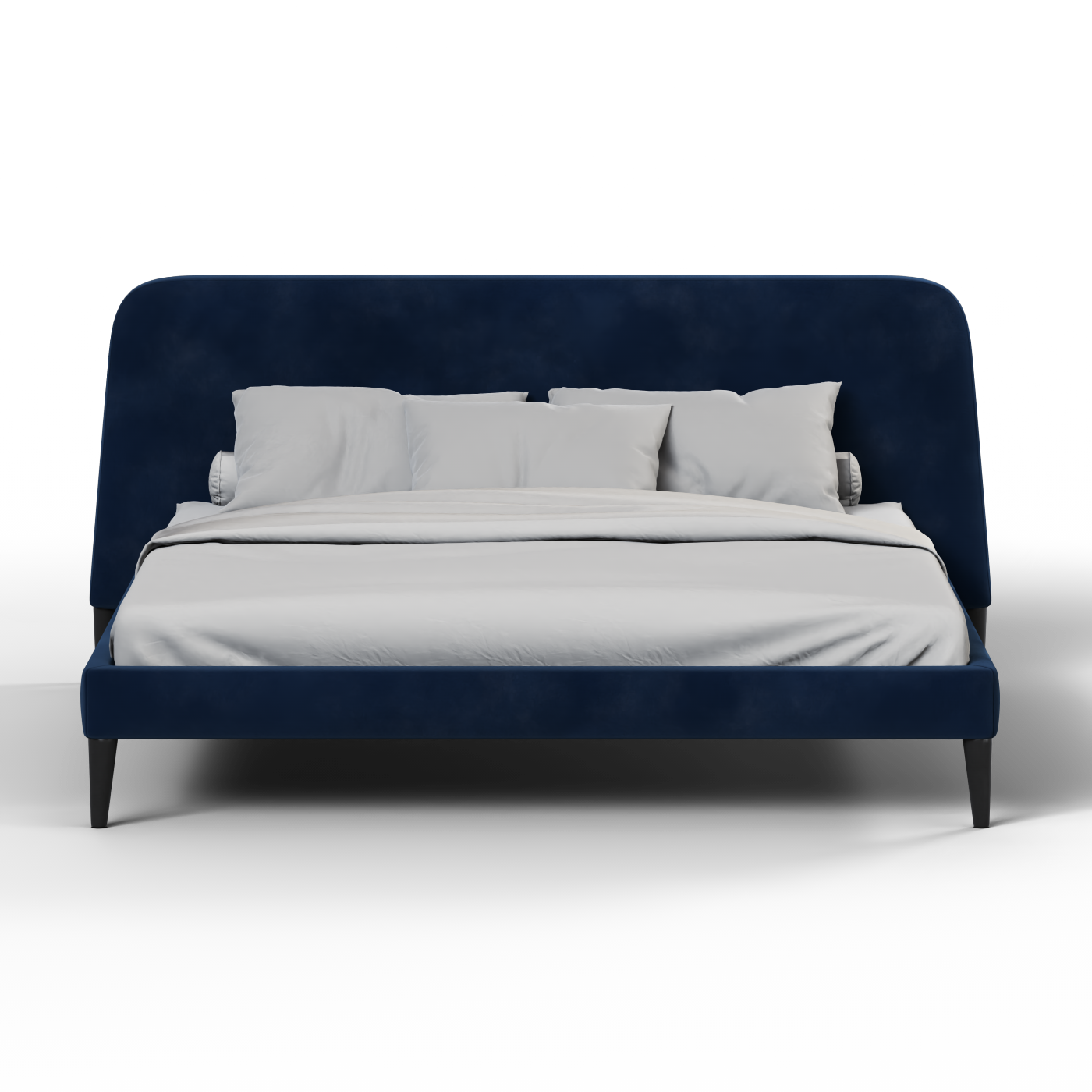 Lit double Selma avec capitonnage vertical profond