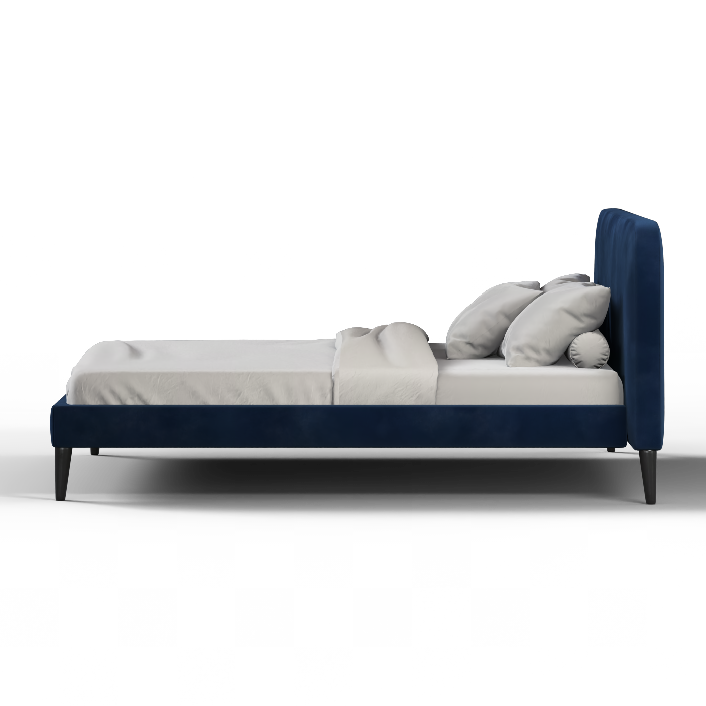 Lit double Selma avec capitonnage vertical profond