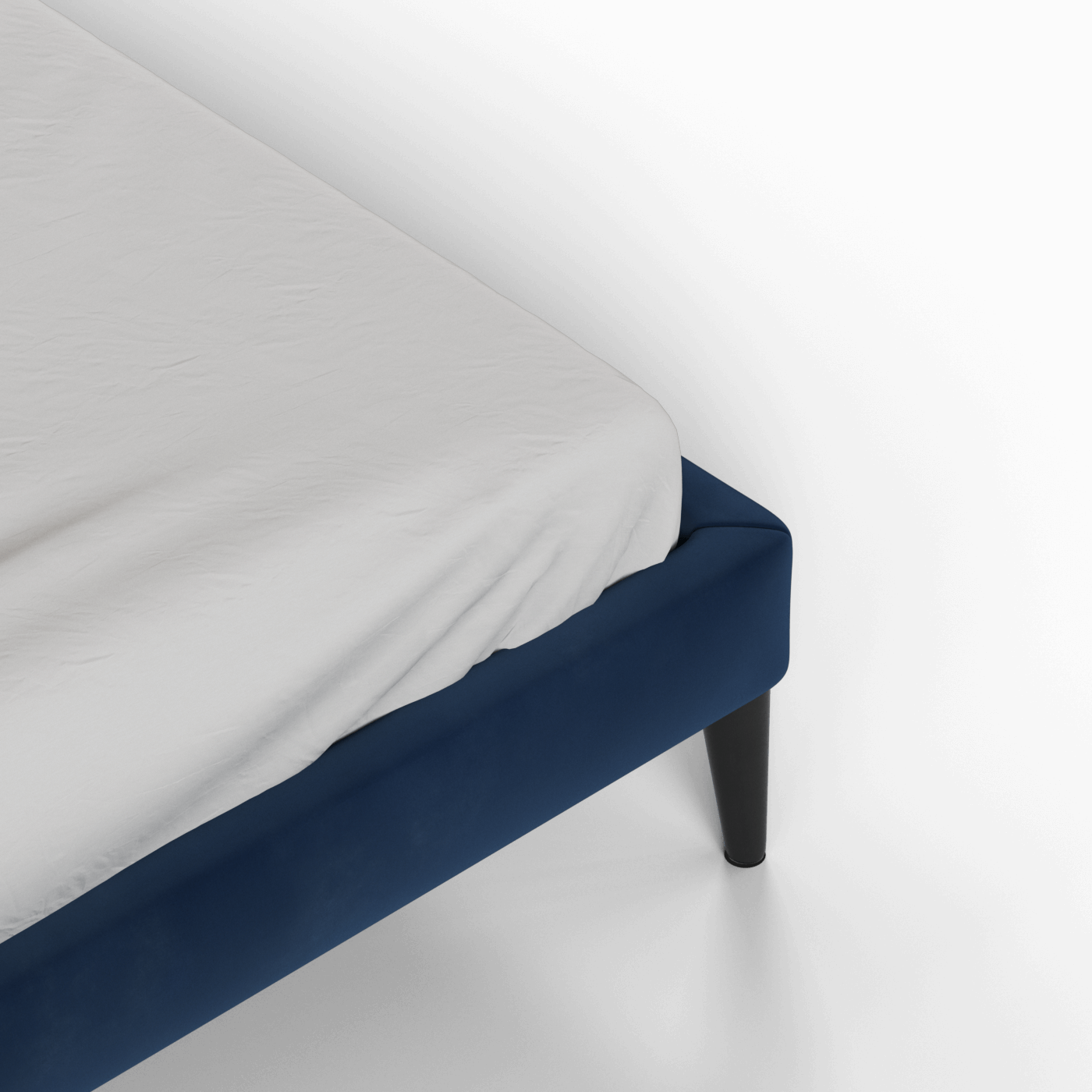 Lit double Selma avec capitonnage vertical profond