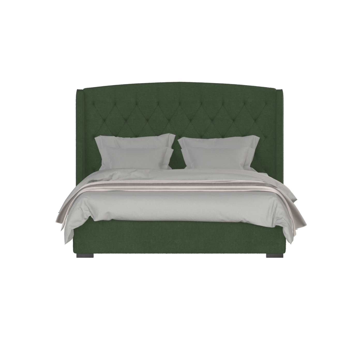 Sophia Upholstered Bed with Buttoned Headboard