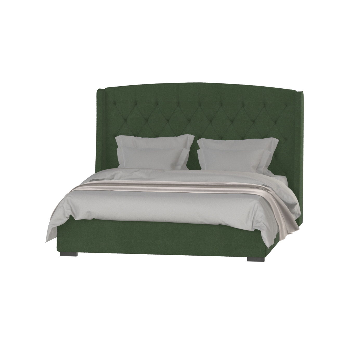 Sophia Upholstered Bed with Buttoned Headboard