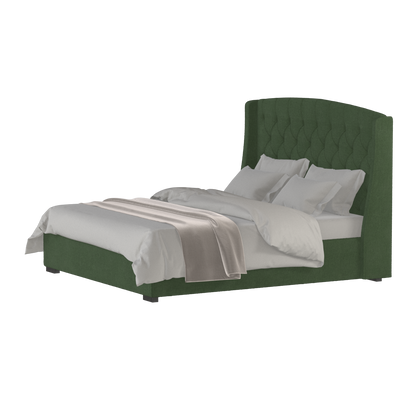 Sophia Upholstered Bed with Buttoned Headboard