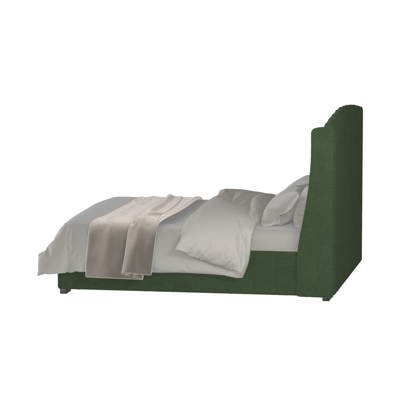 Sophia Upholstered Bed with Buttoned Headboard