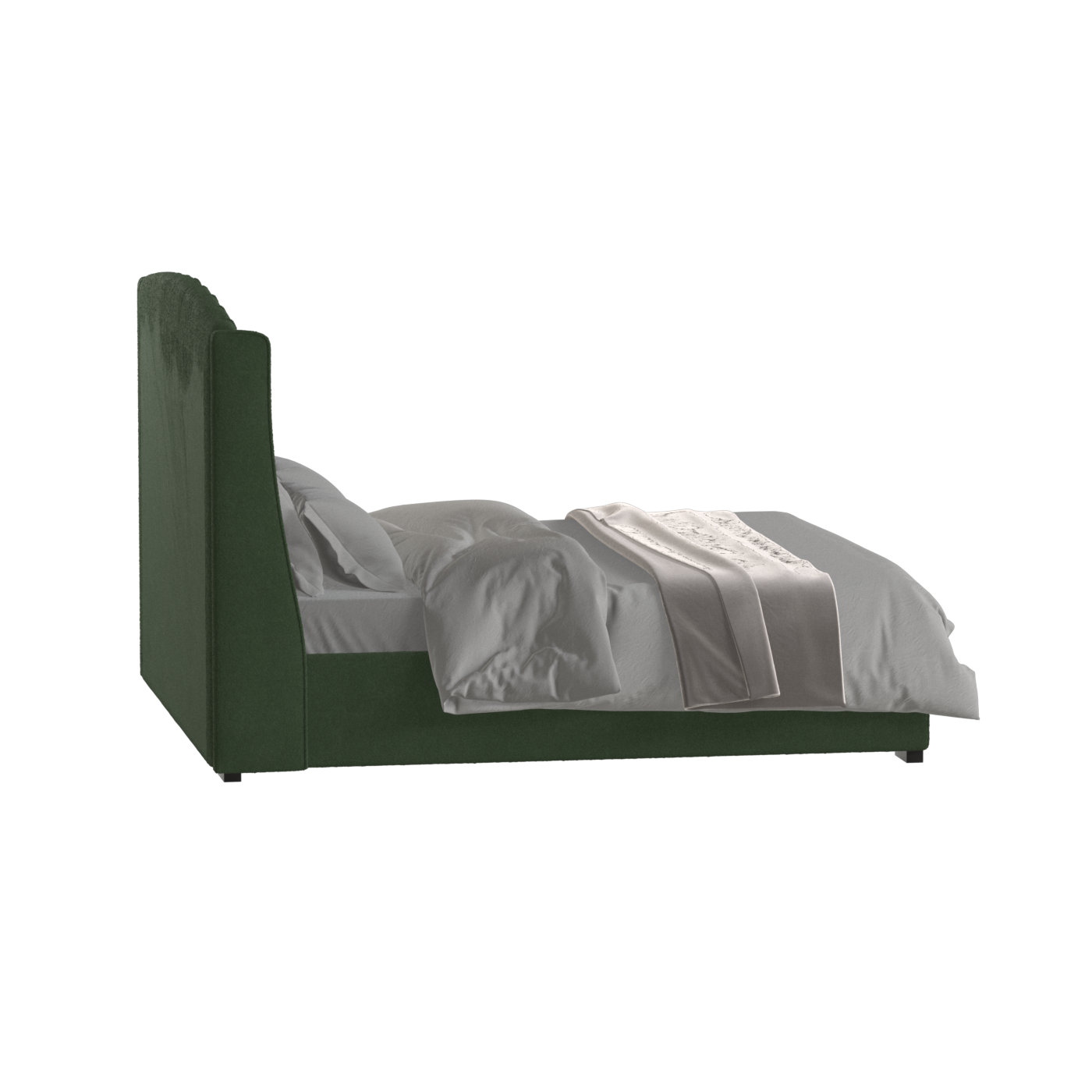 Sophia Upholstered Bed with Buttoned Headboard