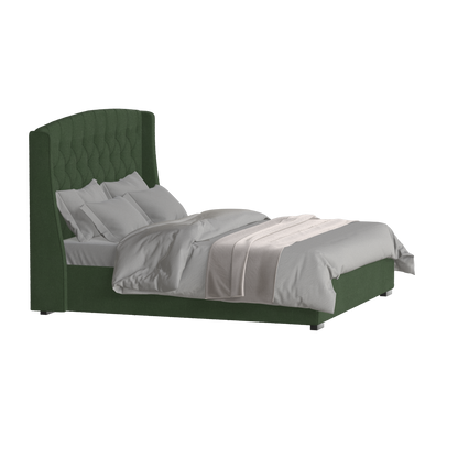 Sophia Upholstered Bed with Buttoned Headboard