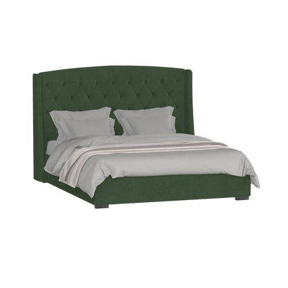 Sophia Upholstered Bed with Buttoned Headboard