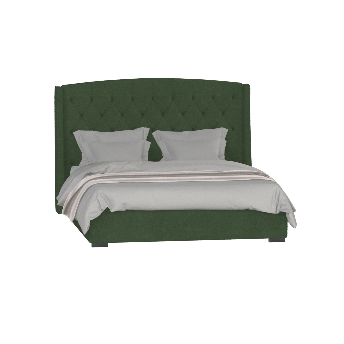 Sophia Upholstered Bed with Buttoned Headboard