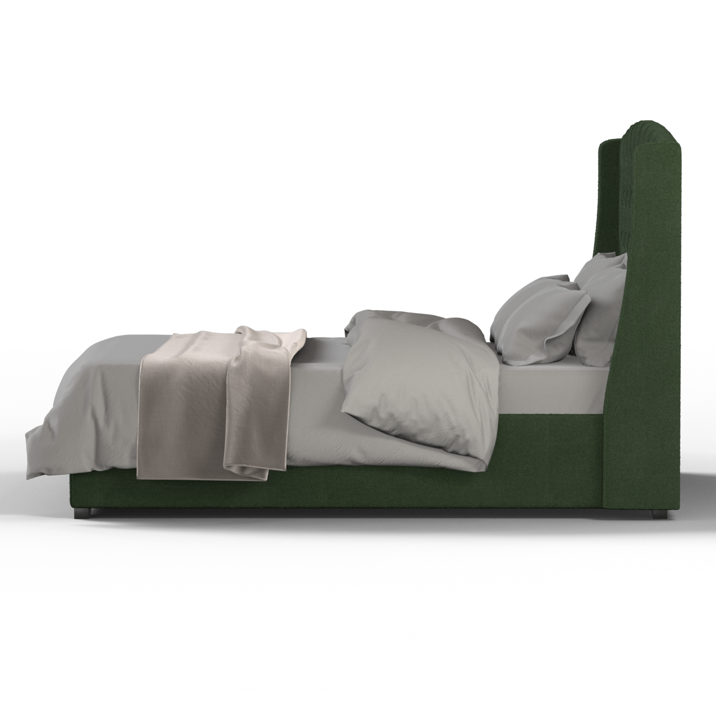 Sophia Upholstered Bed with Buttoned Headboard