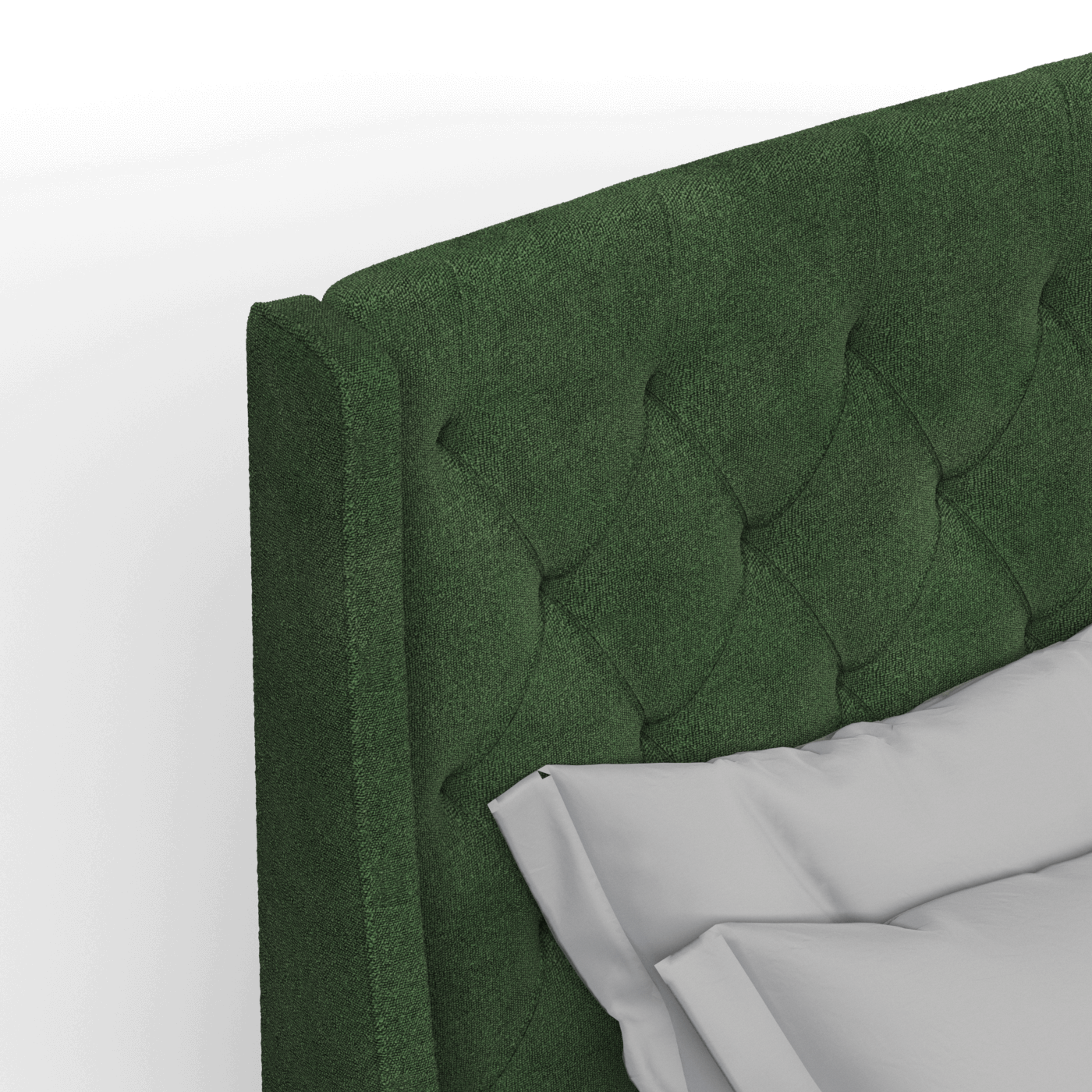 Sophia Upholstered Bed with Buttoned Headboard