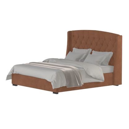 Sophia Upholstered Bed with Buttoned Headboard