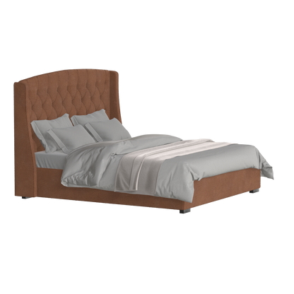 Sophia Upholstered Bed with Buttoned Headboard