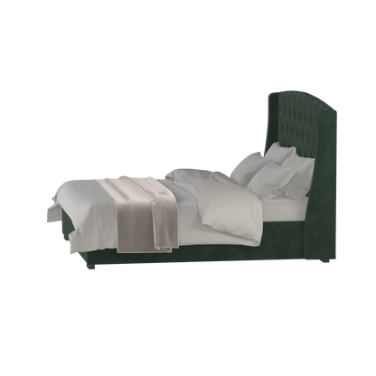 Sophia Upholstered Bed with Buttoned Headboard