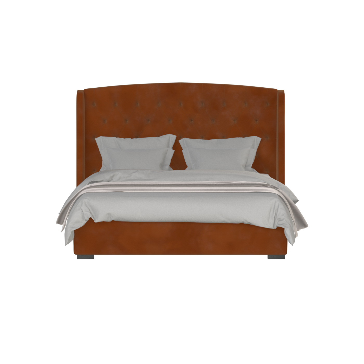 Sophia Upholstered Bed with Buttoned Headboard