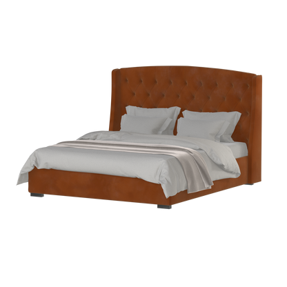 Sophia Upholstered Bed with Buttoned Headboard