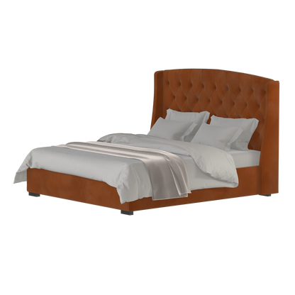 Sophia Upholstered Bed with Buttoned Headboard