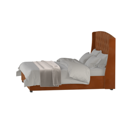 Sophia Upholstered Bed with Buttoned Headboard