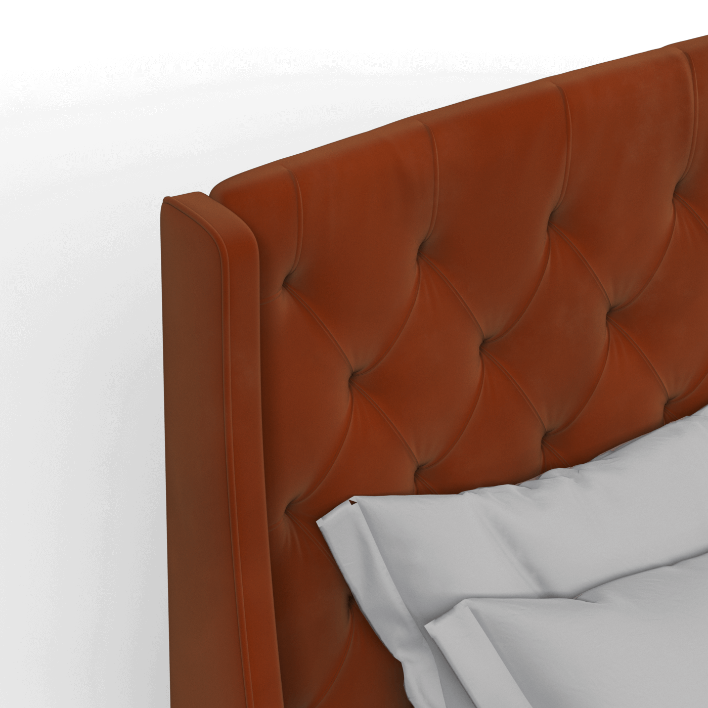 Sophia Upholstered Bed with Buttoned Headboard
