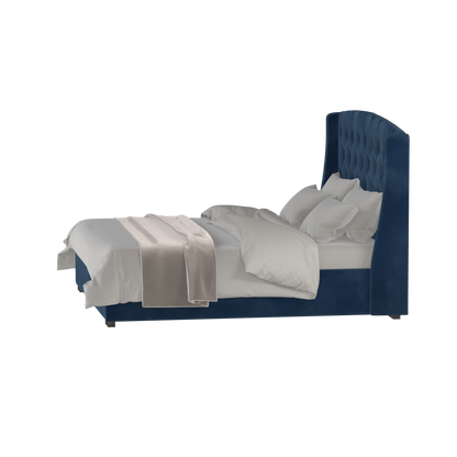 Sophia Upholstered Bed with Buttoned Headboard