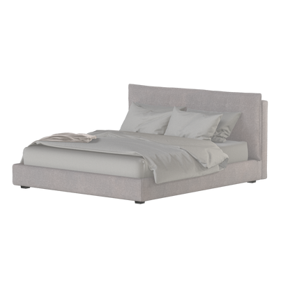 Thea Upholstered Double Bed with Clean Headboard