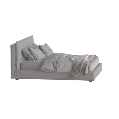 Thea Upholstered Double Bed with Clean Headboard