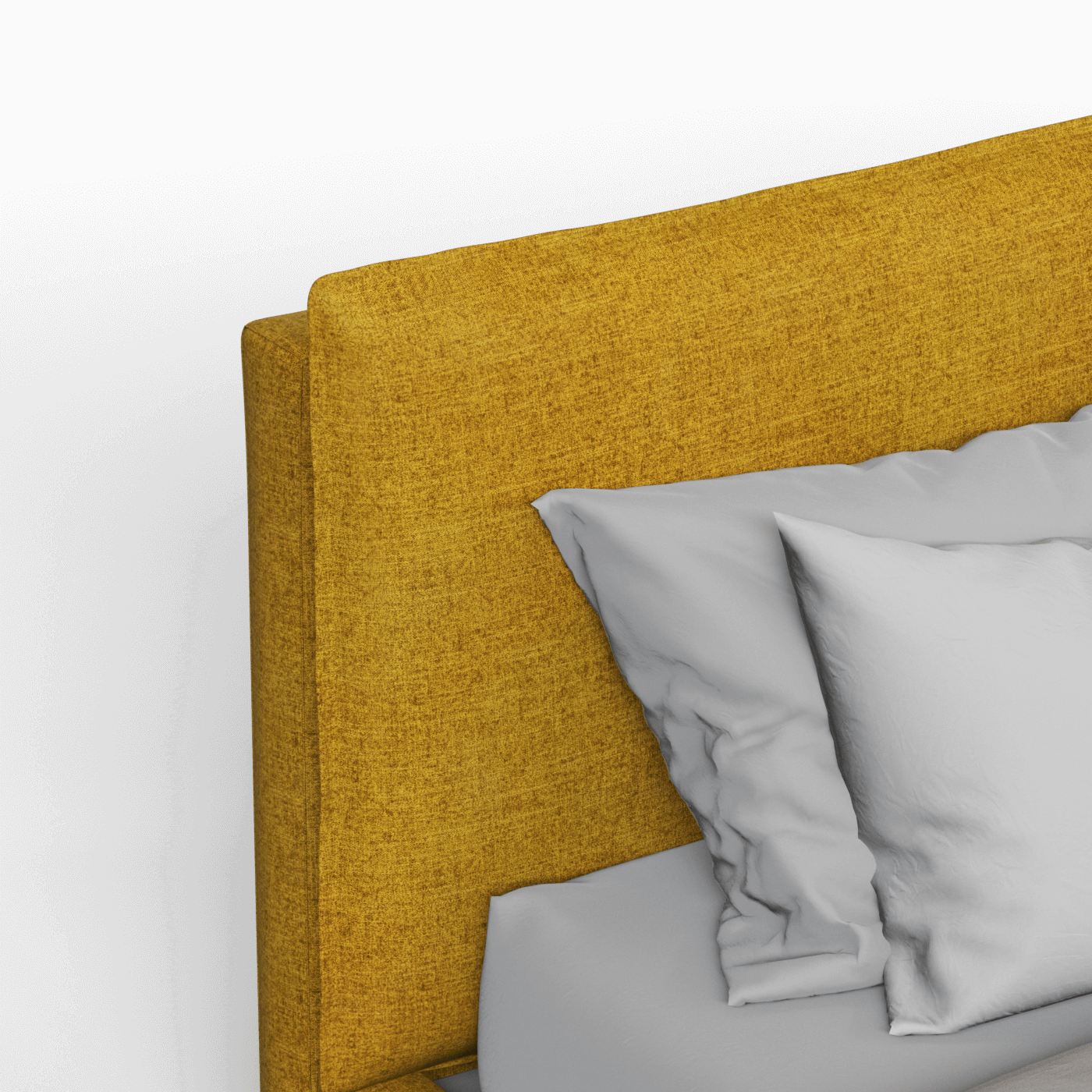Thea Upholstered Double Bed with Clean Headboard