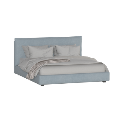 Thea Upholstered Double Bed with Clean Headboard