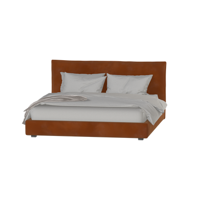 Thea Upholstered Double Bed with Clean Headboard