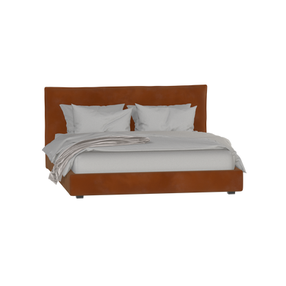 Thea Upholstered Double Bed with Clean Headboard