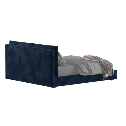 Thea Upholstered Double Bed with Clean Headboard