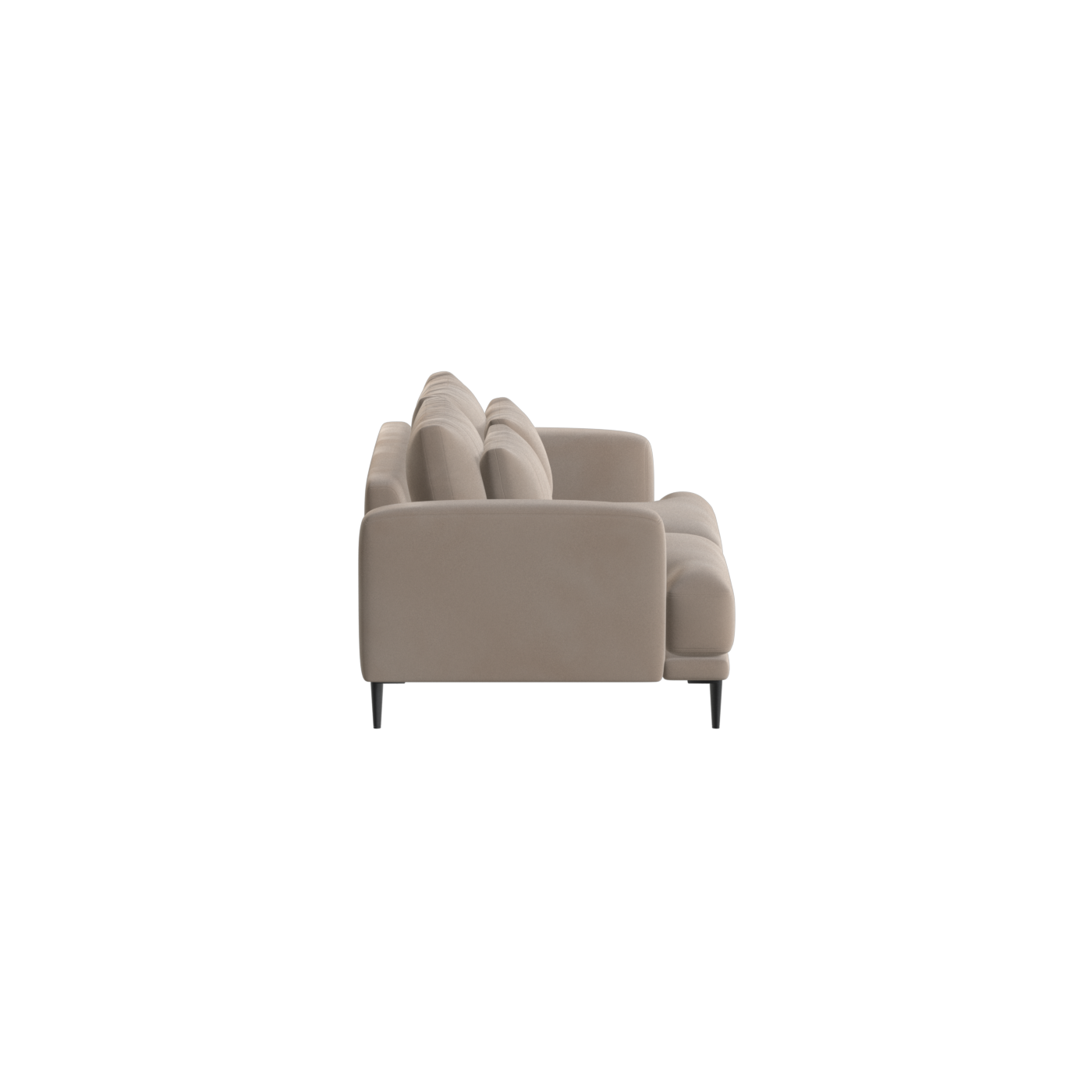 Canapé 2 places Valen — Assise profonde avec coussins surdimensionnés