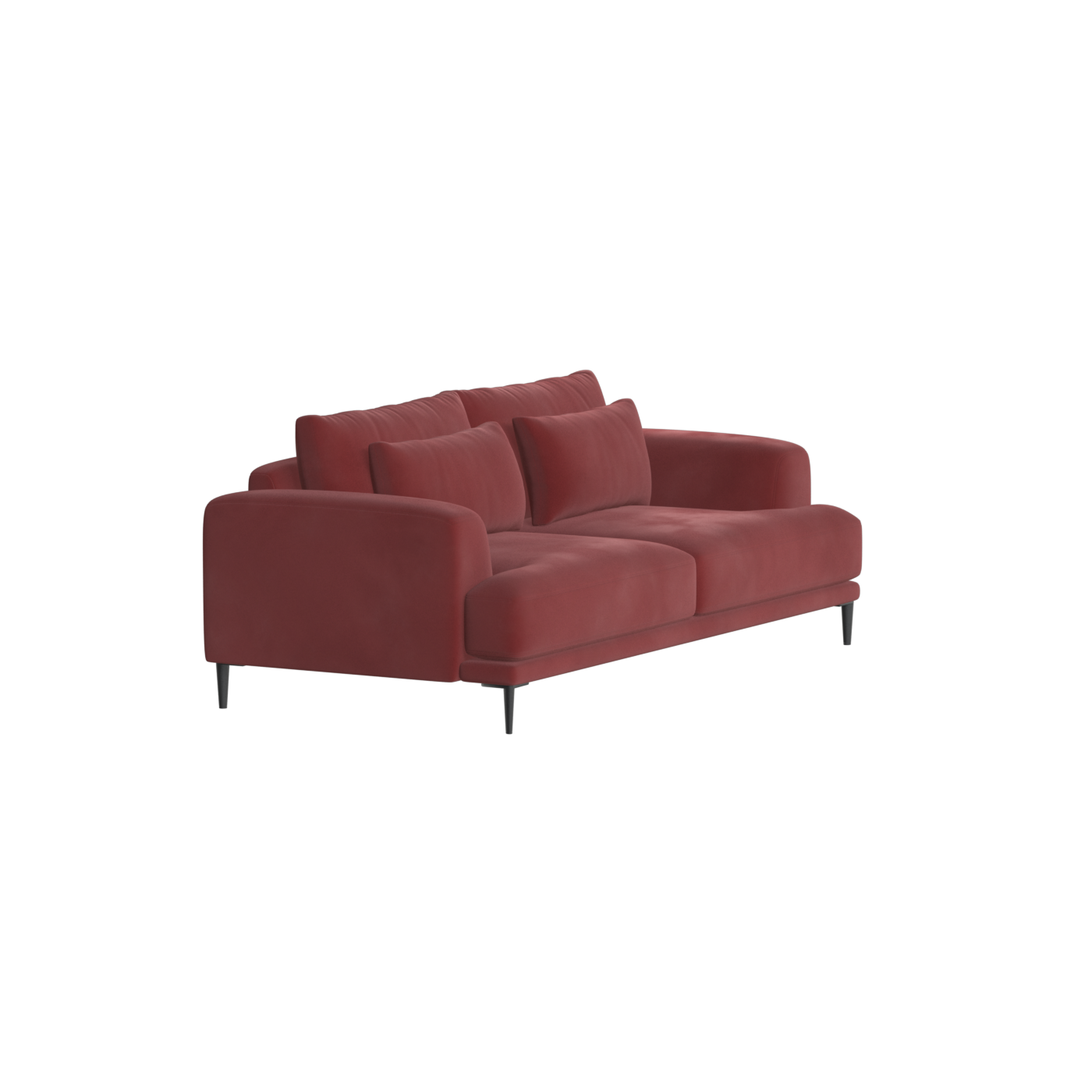 Canapé 2 places Valen — Assise profonde avec coussins surdimensionnés