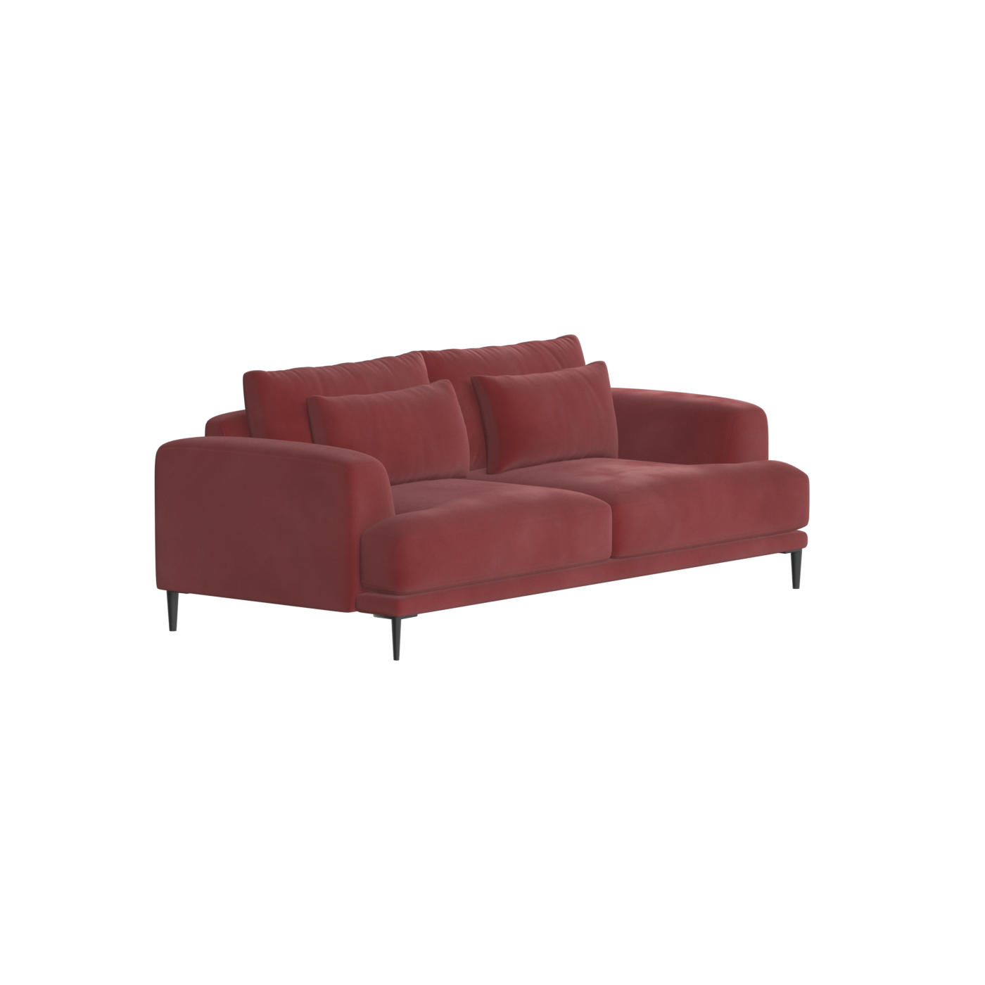 Canapé 2 places Valen — Assise profonde avec coussins surdimensionnés