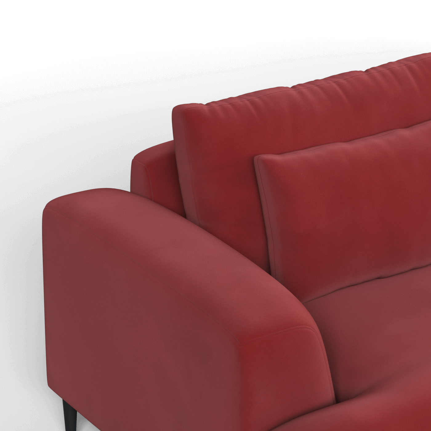 Canapé 2 places Valen — Assise profonde avec coussins surdimensionnés
