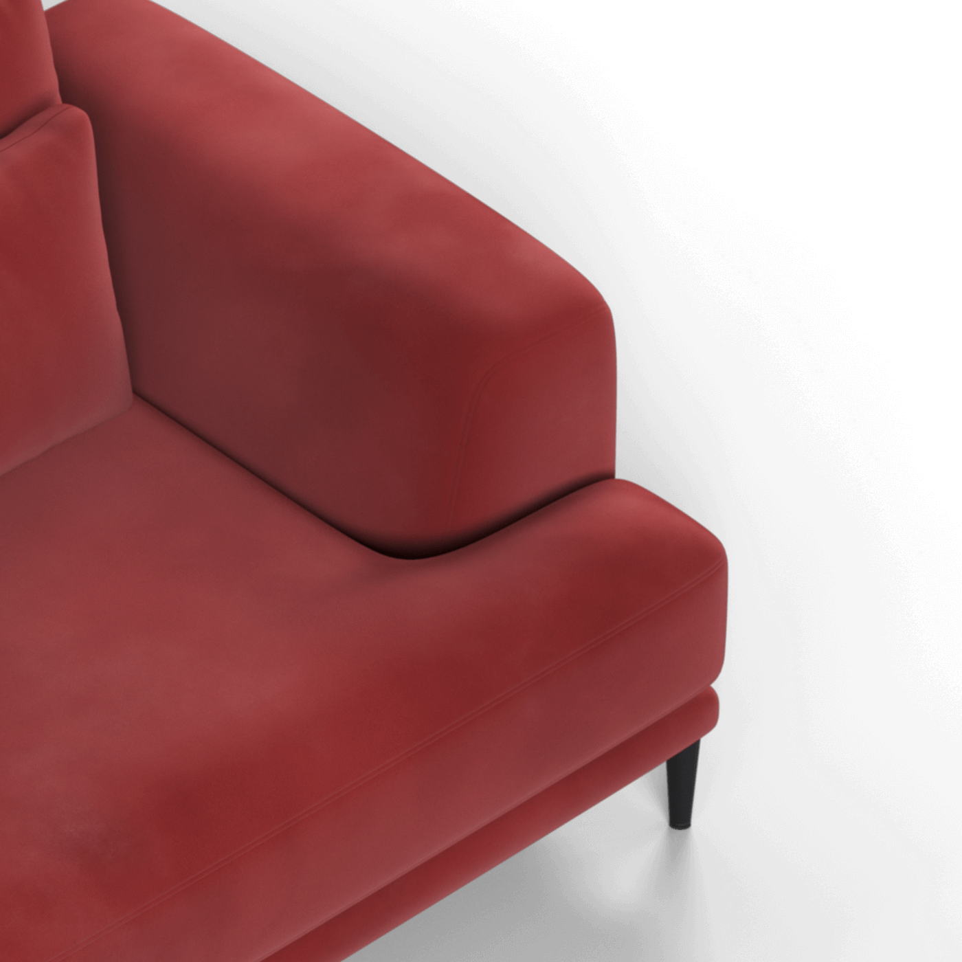 Canapé 2 places Valen — Assise profonde avec coussins surdimensionnés