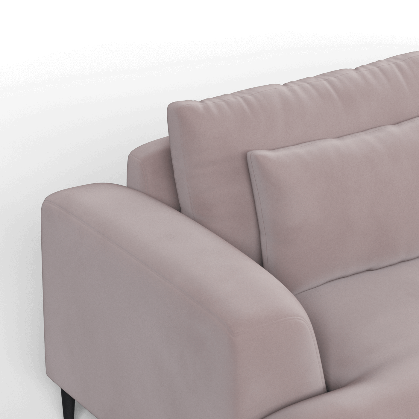 Canapé 2 places Valen — Assise profonde avec coussins surdimensionnés