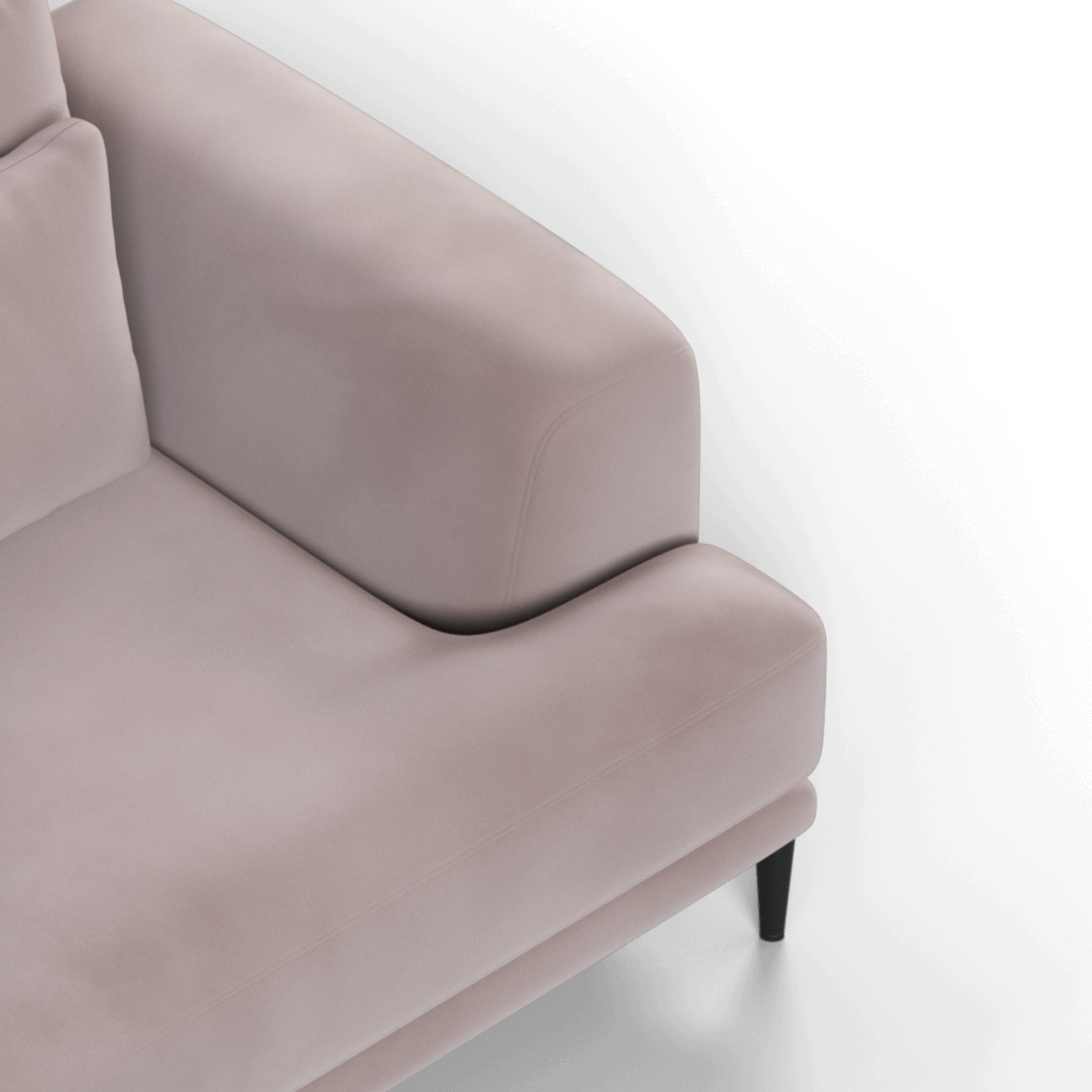 Canapé 2 places Valen — Assise profonde avec coussins surdimensionnés