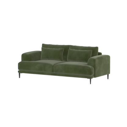 Valen 2 Seater Sofa — Deep Seating with Oversized Cushions