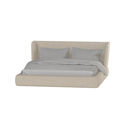 Valentina bed in Boucle Baloo Fabric