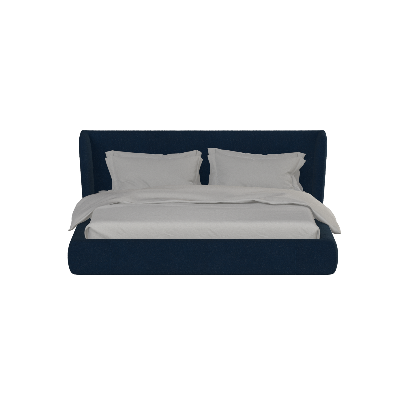 Valentina bed in Boucle Baloo Fabric