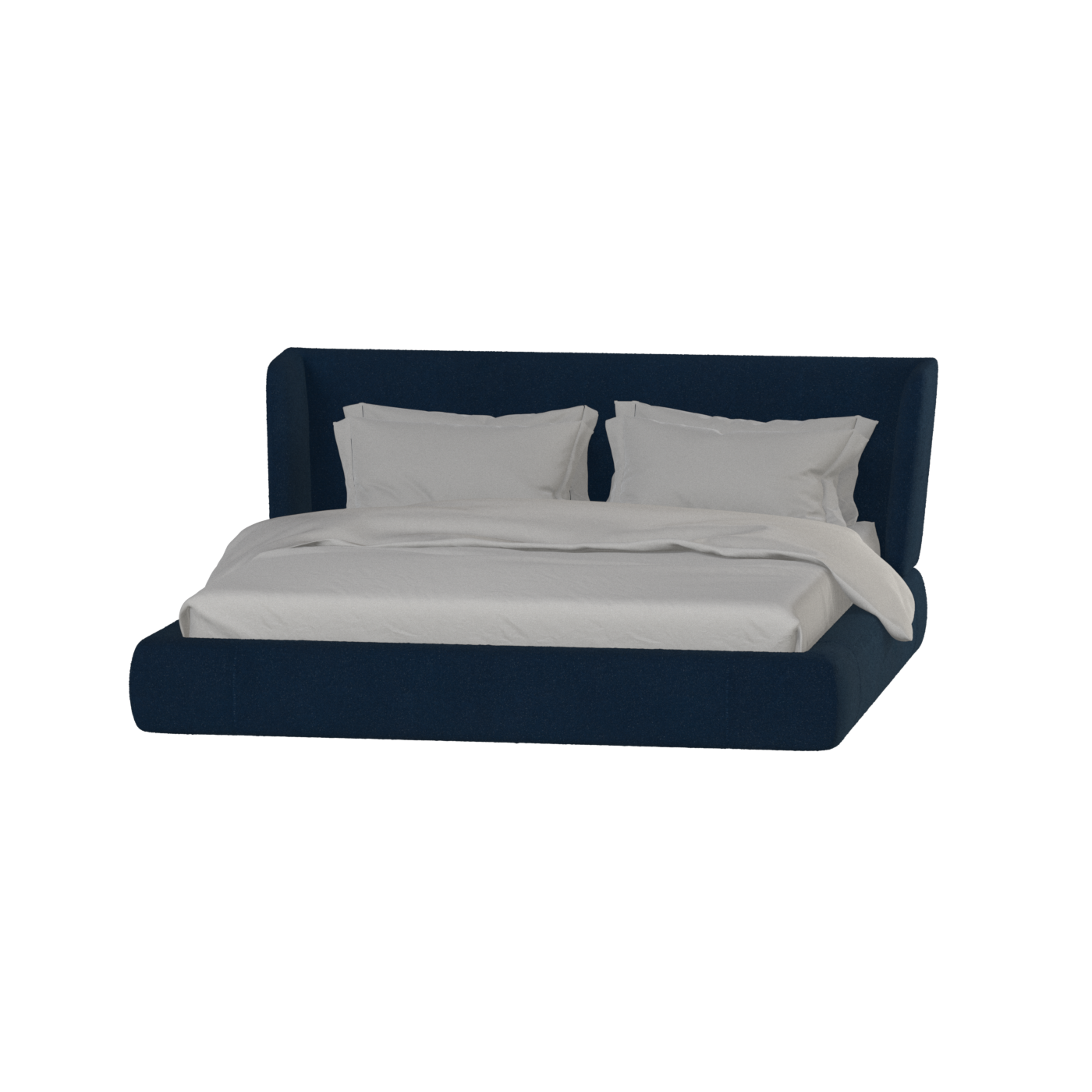Valentina bed in Boucle Baloo Fabric