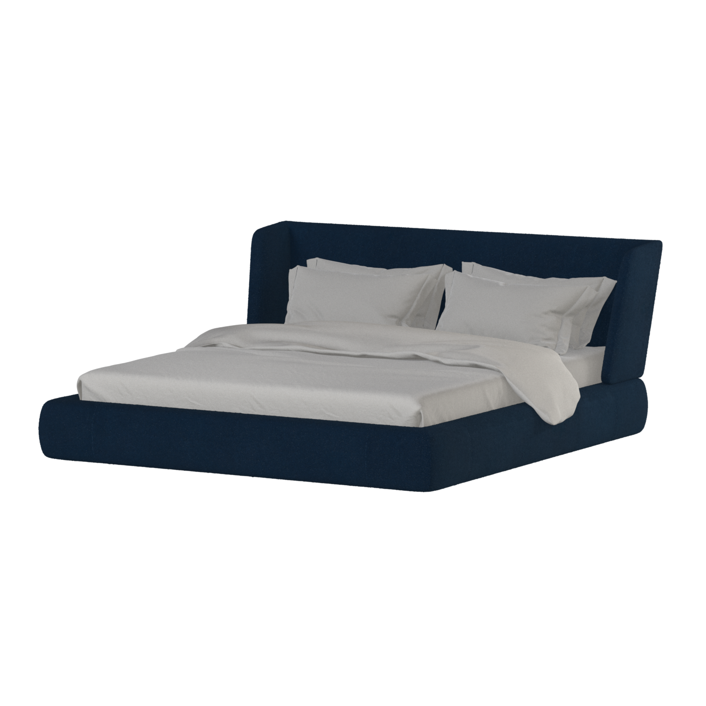 Valentina bed in Boucle Baloo Fabric