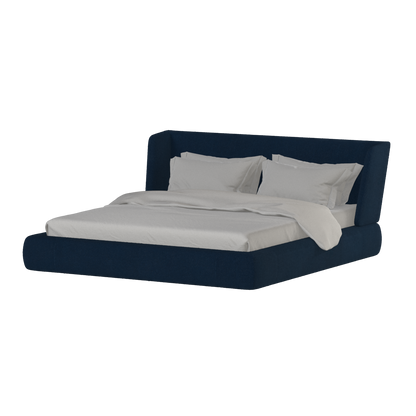 Valentina bed in Boucle Baloo Fabric