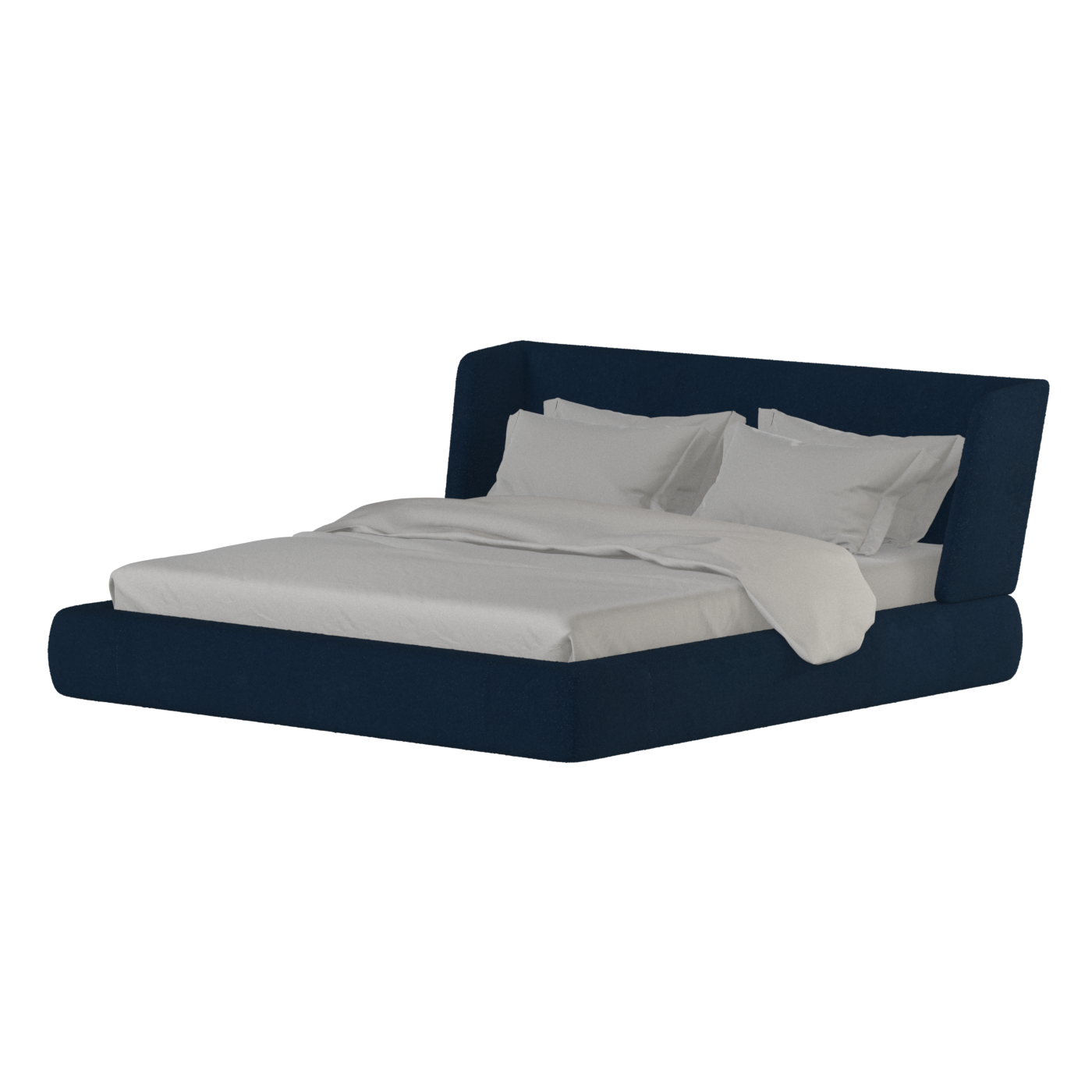 Valentina bed in Boucle Baloo Fabric