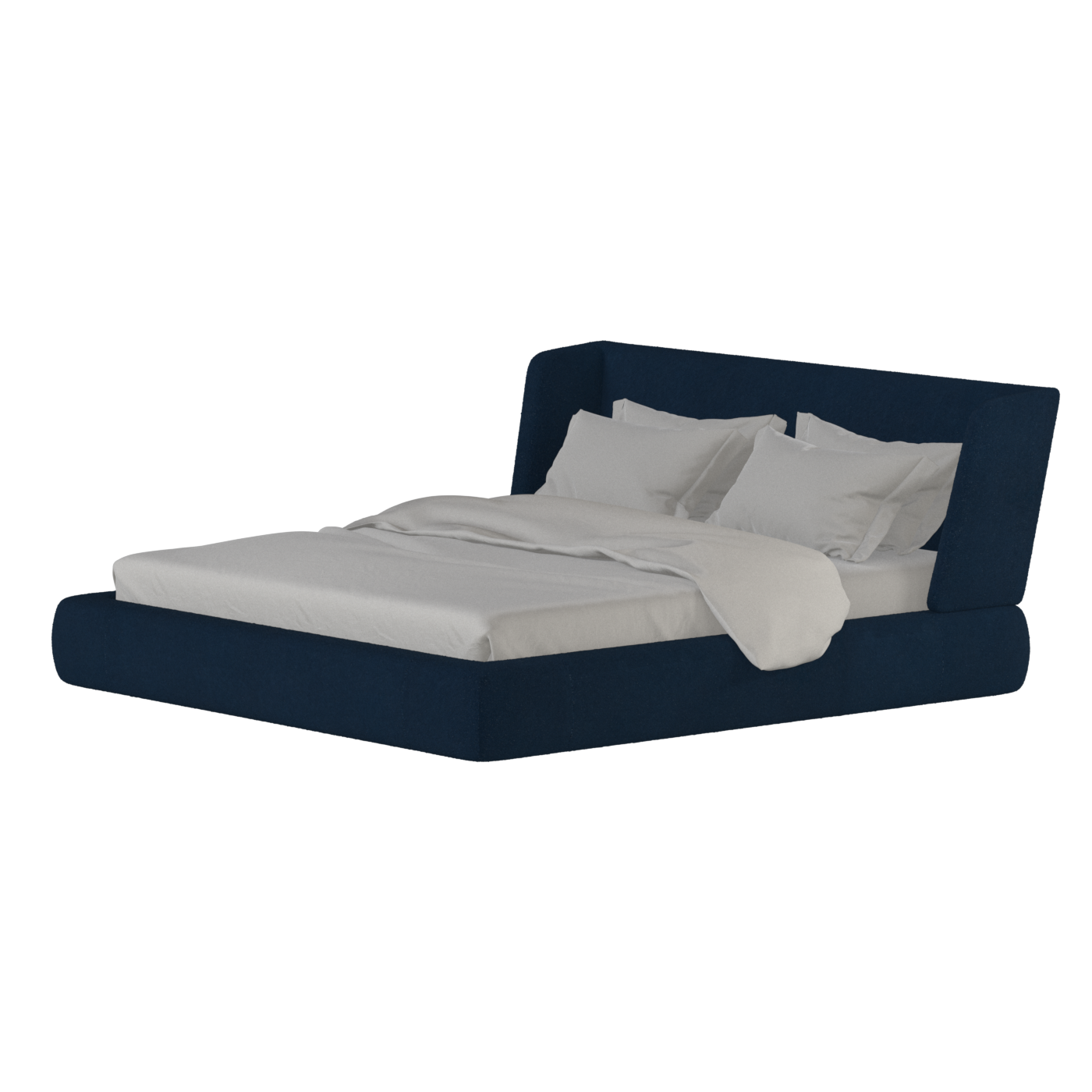 Valentina bed in Boucle Baloo Fabric