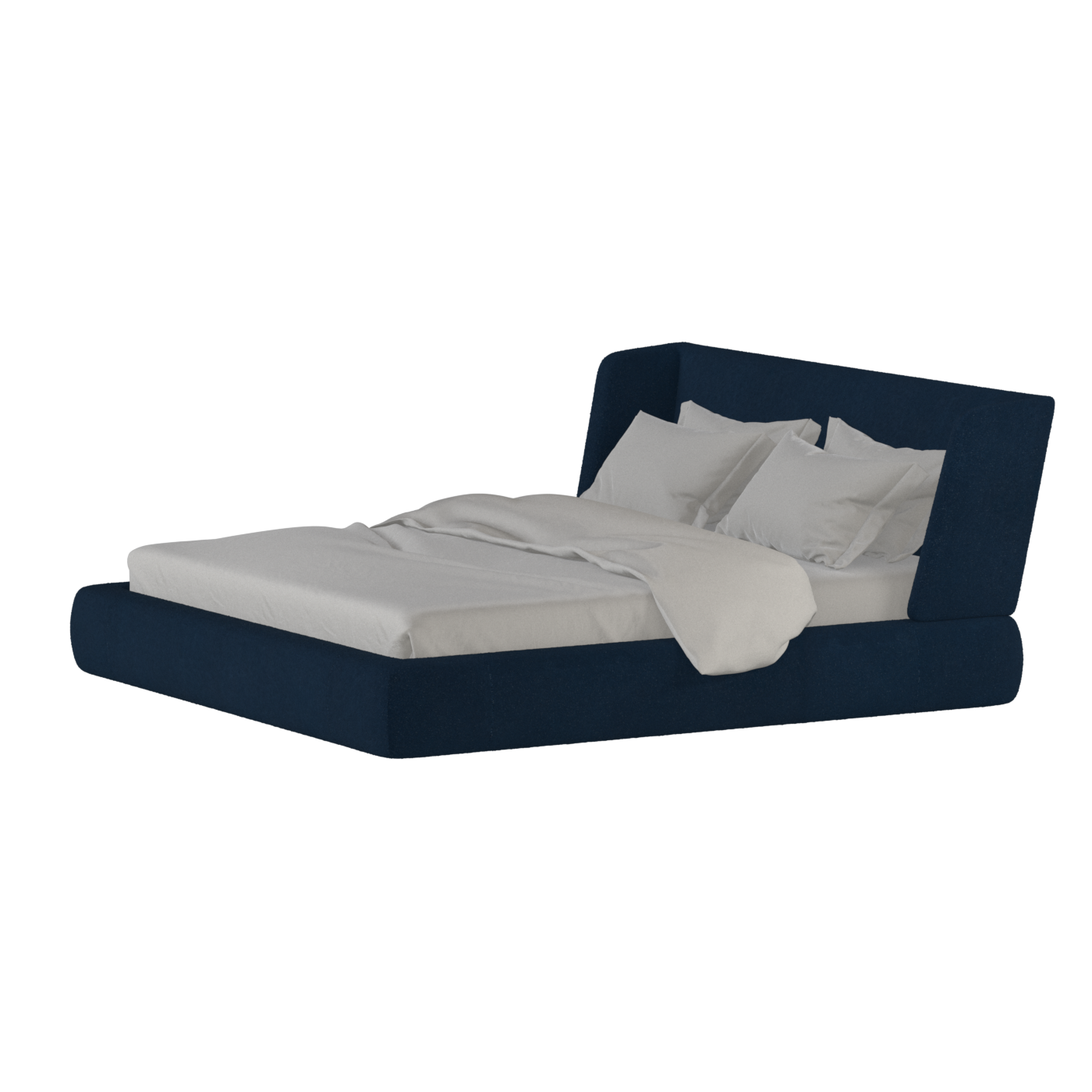 Valentina bed in Boucle Baloo Fabric