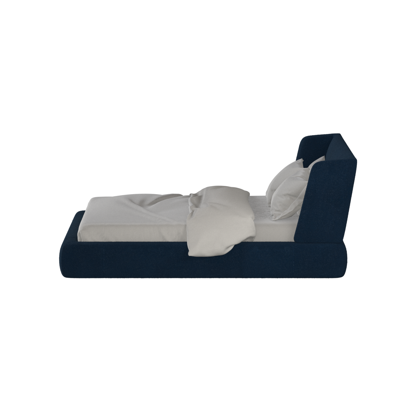 Valentina bed in Boucle Baloo Fabric